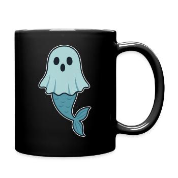 Illustration de sirène fantôme - Mug uni - noir - Droite