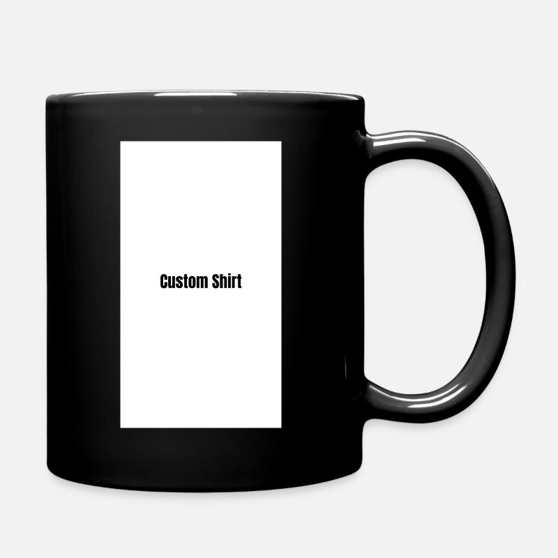 Custom Shirt - Tasse einfarbig - Schwarz