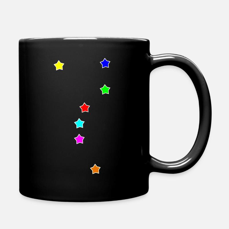 Farbige Sterne, Ursa Major - Tasse einfarbig - Schwarz