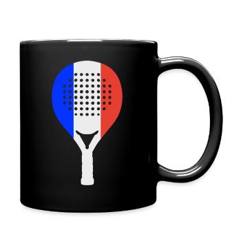 Padel-Frankreich - Tasse einfarbig - Schwarz - Rechts