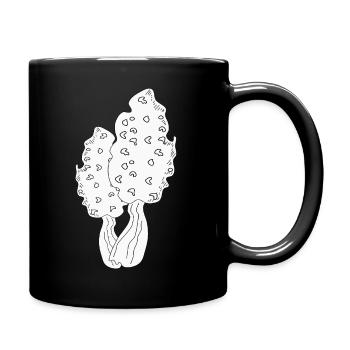 MORELS MUSHROOMS - Full Colour Mug - black - Right