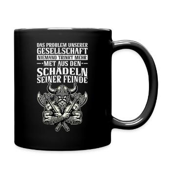 Wikinger Nordische Mythologie Götter - Tasse einfarbig - Schwarz - Rechts