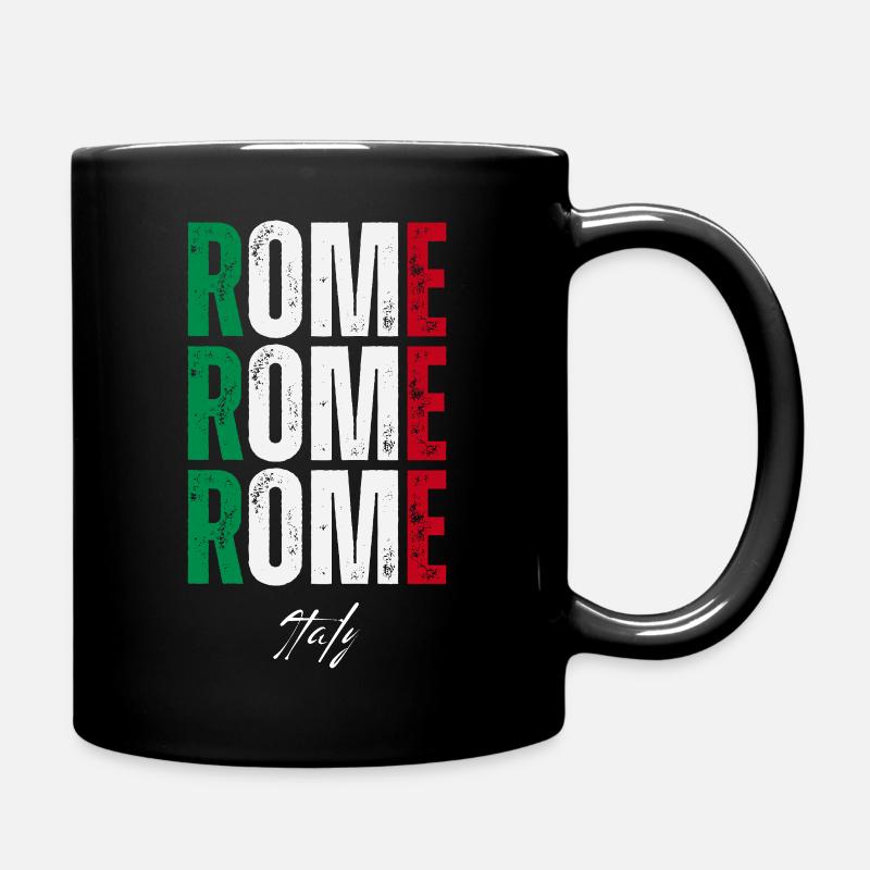 Rom Italien, ich liebe Rom - Tasse einfarbig - Schwarz