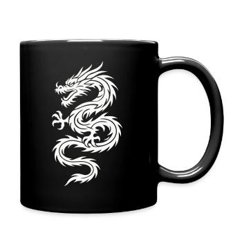 Tribal Dragon Silhouette - Mug uni - noir - Droite