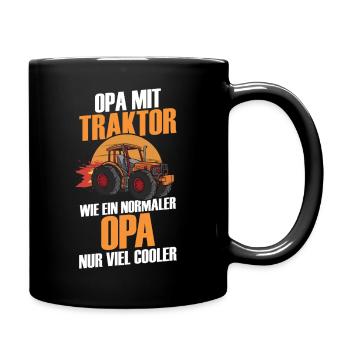 Farmer Farm Farmer Farmer Grandpa Grandpa Trak - Full Colour Mug - black - Right