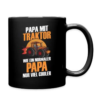 Farmer Farm Farmer Farmer Dad Father Tractor - Full Colour Mug - black - Right