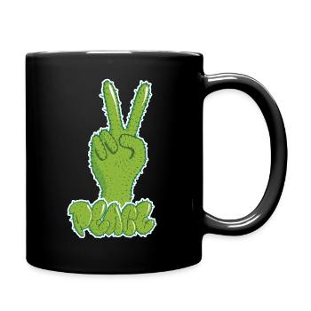 Graffiti Paix - Mug uni - noir - Droite