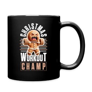 Champion d’entraînement de Noël Weihnachten - Mug uni - noir - Droite