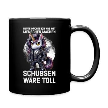 Today I want to do something with people Push - Full Colour Mug - black - Right