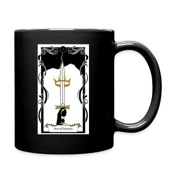 Ace of Swords - Full Colour Mug - black - Right