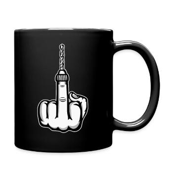 Conception de la machine Boh à doigt d’honneur - Mug uni - noir - Droite