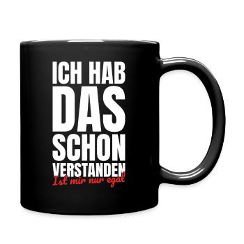 J’ai déjà compris ça, je m’en fiche - Mug uni - noir - Droite