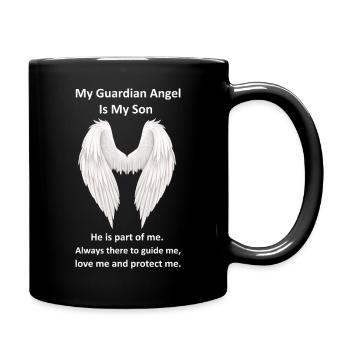 Guardian Angel Is My Son - Full Colour Mug - black - Right