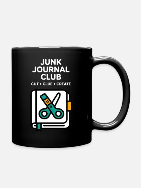 Junk Journal Club Cut Glue Create - Tasse einfarbig - Schwarz