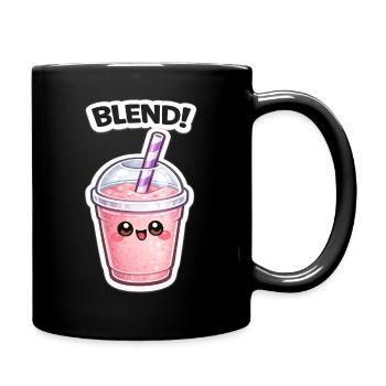Kawaii Smoothie Mug BLEND - Full Colour Mug - black - Right