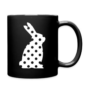 Bunny Dots Easter Gift - Full Colour Mug - black - Right