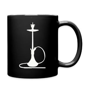 Shisha Silhouette  - Tasse einfarbig - Schwarz - Rechts