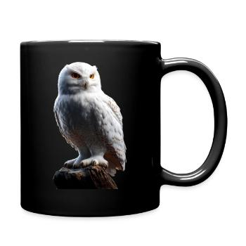 Snowy Owl White Owl Owl Owl Owl Snow Owl - Full Colour Mug - black - Right
