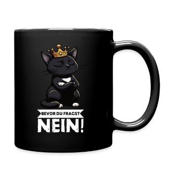 Avant que tu ne demandes Pas de chats Chats Amateur des chats - Mug uni - noir - Droite