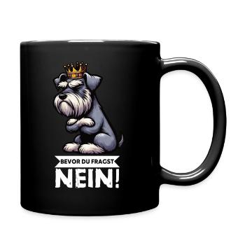 Avant que vous ne demandiez Pas de Schnauzer Géant - Mug uni - noir - Droite
