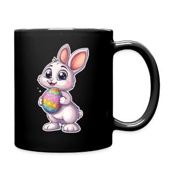 Chemise de Pâques mignonne Lapin de Pâques Cool - Mug uni - noir - Droite