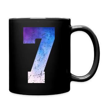 numéro 7 – Cadeau anniversaire 7 ans - Mug uni - noir - Droite