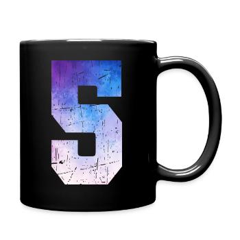 Ausgabe 6 – 6. Jubiläumsgeschenk - Tasse einfarbig - Schwarz - Rechts