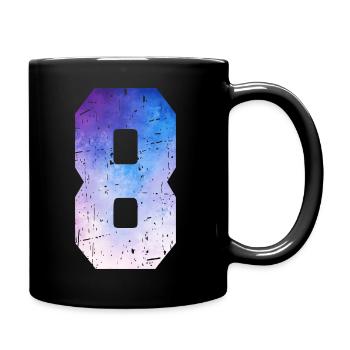 numéro 8 – Cadeau anniversaire 8 ans - Mug uni - noir - Droite