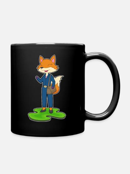 Fuchs Sekretärin Tasche Büro - Tasse einfarbig - Schwarz