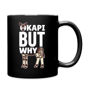 Okapi Lovers Okapi Animal Rare Wildlife Love - Full Colour Mug - black - Right