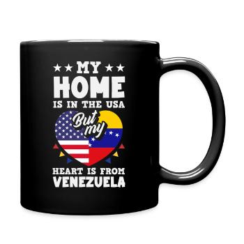 Venezuela Flagge Stolz & Heimat Venezuela - Tasse einfarbig - Schwarz - Rechts