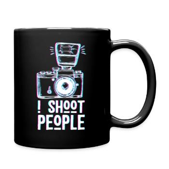 Je photographie des gens – Un photographe drôle qui dit - Mug uni - noir - Droite