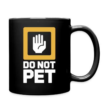 Ne caressez pas l’introverti à distance calme et antisocial - Mug uni - noir - Droite