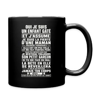 Fils Cadeau humour personnalisé - Mug uni - noir - Droite