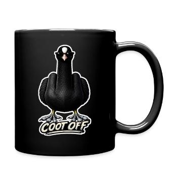 Coot Off Funny Carp Fishing Design - Full Colour Mug - black - Right