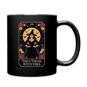 Vibrations de sorcière à cuisses épaisses Tarot - Mug uni - noir - Droite