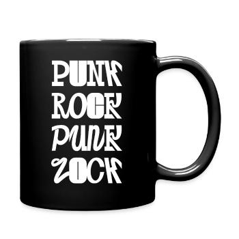 Punkrock-Fancy Typografie - Tasse einfarbig - Schwarz - Rechts