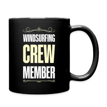Windsurfing Crew - Tasse einfarbig - Schwarz - Rechts