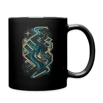 Tugboats Tugboats - Full Colour Mug - black - Right