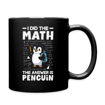 Pingouin mignon - Cadeau pour l’amoureux des manchots - Mug uni - noir - Droite