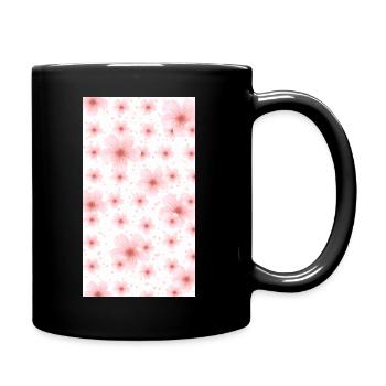 Bouquet de fleurs aquarelles roses - Mug uni - noir - Droite