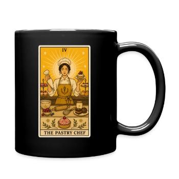 Confectioner | Patisserie Pastry Tarot - Full Colour Mug - black - Right