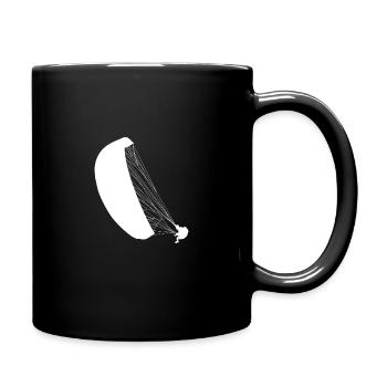 Paragliding Gleitschirmflieger Pilot - Tasse einfarbig - Schwarz - Rechts
