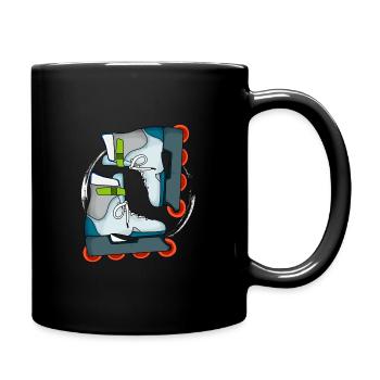 Inline Skates Skater Logo - Full Colour Mug - black - Right