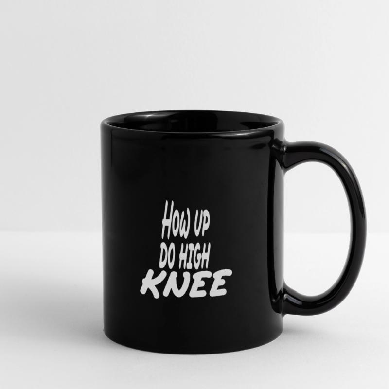 Hau ab du Heini oder How up do high knee Tasse einfarbig