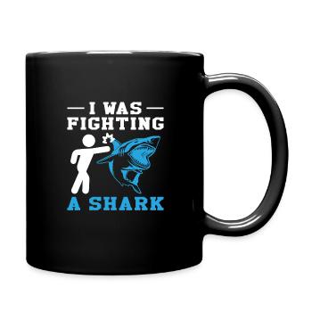 Great White Shark Hammer Shark - Full Colour Mug - black - Right