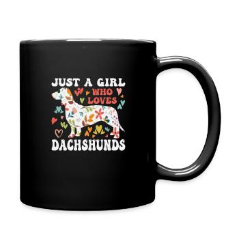 Dachshund Rough-haired Dachshund - Full Colour Mug - black - Right
