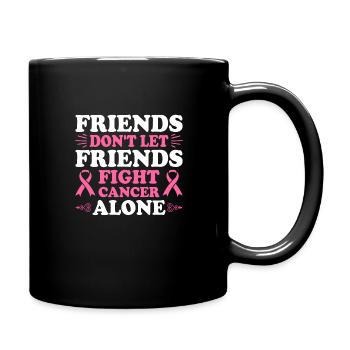 Breast Cancer Cancer Awareness Cancer Survivors - Full Colour Mug - black - Right