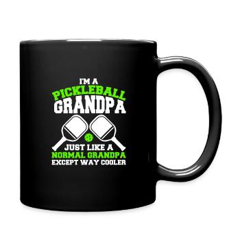 Pickleball Opa Pickleball Spieler - Tasse einfarbig - Schwarz - Rechts