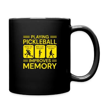Pickleball Opa Pickleball Spieler - Tasse einfarbig - Schwarz - Rechts